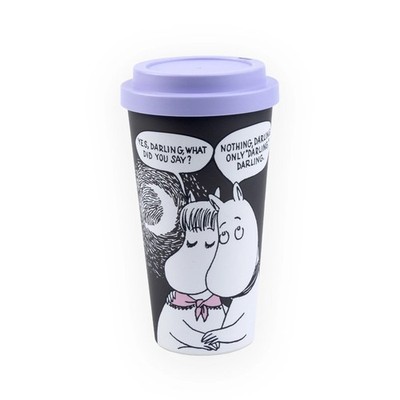 Moomin Darling Take-Away Mug | Black & Purple | 15.2 fl oz | Eco PLA Licensed