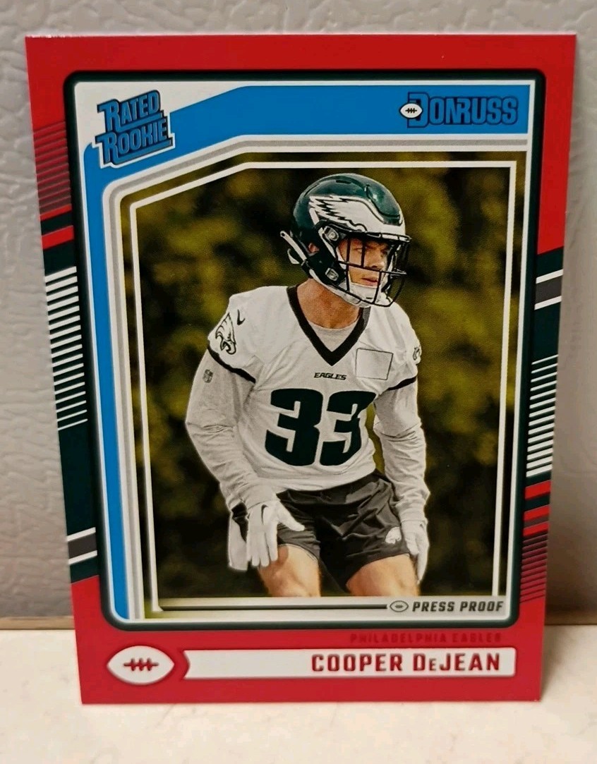 2024 Panini Donruss - Rated Rookie Cooper DeJean #305 Press Proof Red (RC)🔥🦅