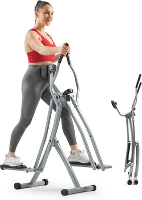 Sunny Health & Fitness Air Walk Crosstrainer Für Zuhause, Gelenkschonender Klapp