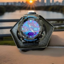 CASiO G-SHOCK Hyper Colors men Watch GA-110HC-1AJF Black x Blue x Purple