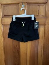 Art Class Boys Black Swim Trunks Suit Size Small 6/7 Mid-thigh Length NWT