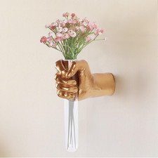 Unique Wall Sculptures, Hand Vases Home Decor, Wall Mount Art Sculpture, Unique