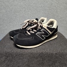 New Balance Classic 574 Shoes Mens 11D Black White Running Sneakers ML574EVB