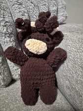 Handmade Crochet Plush Highland Cow Amigurumi -Brown
