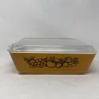 Vintage Pyrex Old Orchard Casserole Refrigerator Dish 1.5 Qt. 0503 w/ Lid
