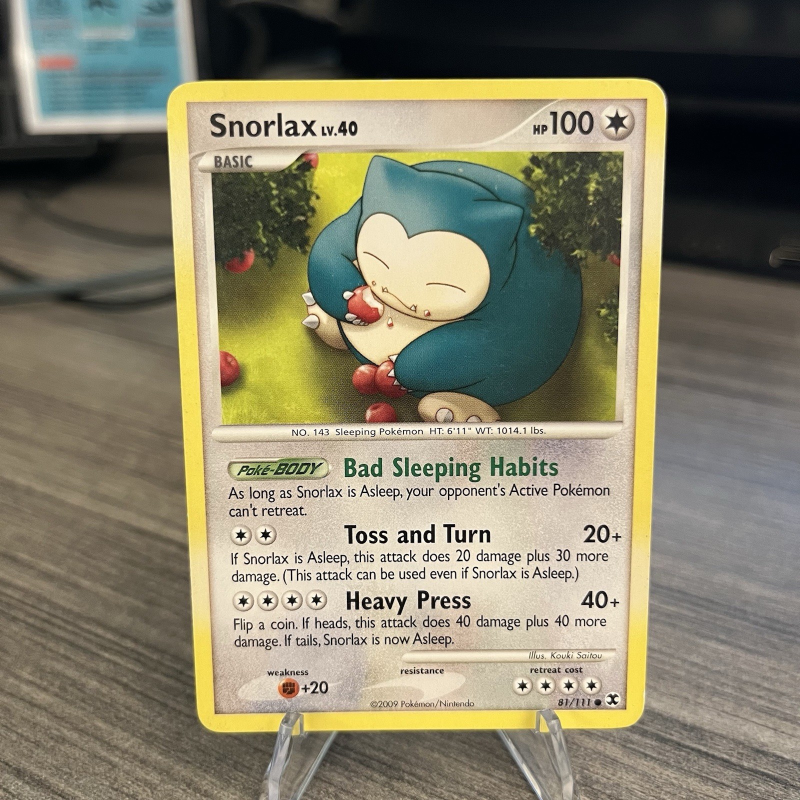 Pokemon 2009 Snorlax 81/111 Rising Rivals Regular LP