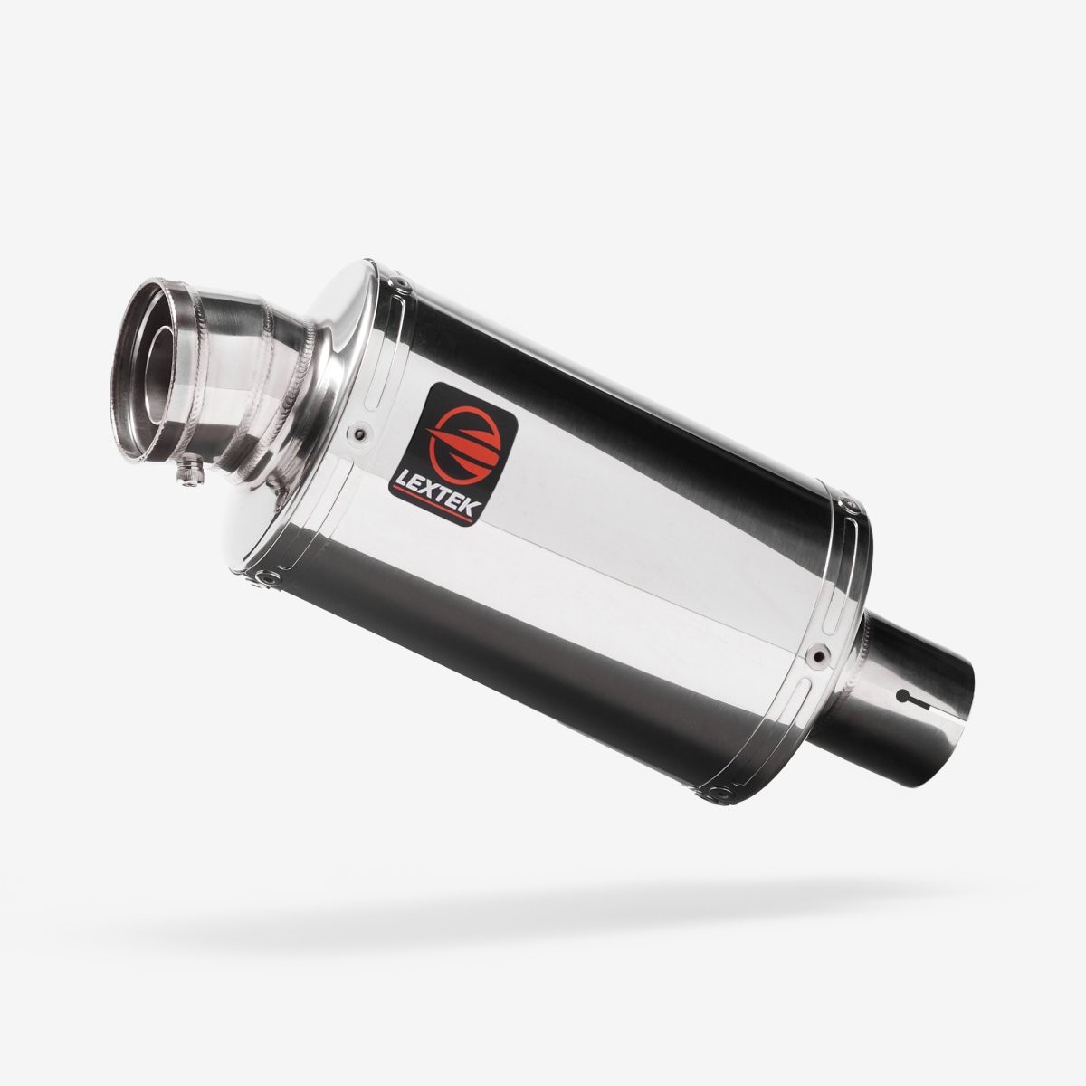 Lextek Stainless Steel OP4 Exhaust Silencer Chrome 200mm 51mm Easy to Replace