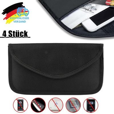 Faraday Tasche 4 Stück Signal Blocker Schutz für Handy Schlüssel Karten RFID