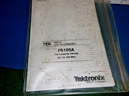 Tektronix TEK P6105A  INSTRUCTION SHEET