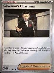 Giovanni's Charisma 161/165 Uncommon SV: Scarlet & Violet 151