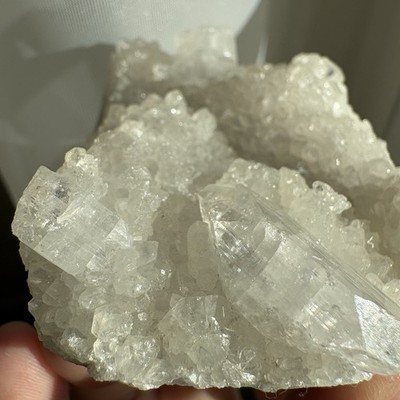Natural Gemmy Apophyllite Crystal Cluster Raw Mineral Specimen Reiki Healing