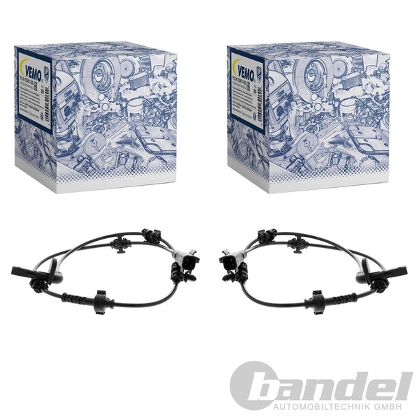 2X Vemo ABS-SENSOR Raddrehzal Hinten Passend FüR Opel Astra-image