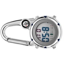 Alloy Luminous Backpack Clip On Band Carabiner Digital Sports Fob Hiking Watch..