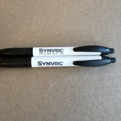 Lot Of 2 SYNVISC Pens Drug Rep Pharmaceutical Promo Medical Advertising