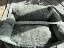 Mewoofun Plush Pet Sofa Bed Cushion Fluffy Cat Dog Couch w/ Non-Slip Bottom Gray