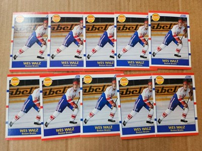 1990-91 Score American Wes Walz 10 Rookie Card Lot #418