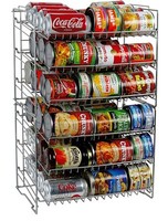 Double Can Rack, Organize Pantry, Holds Soda Cans, Soup Cans, Durable Steel Rack Double Can Rack, Organize Pantry, Holds Soda Cans, Soup Cans, Durable Steel Rack