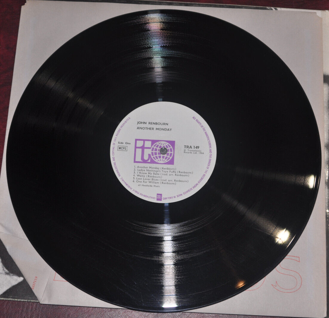 LP John Renbourn Another Monday SWG7538PROMO TRANSATLANTIC プロモ /00260 John Renbourn – Another Monday – Vinyl (LP, Album, Mono