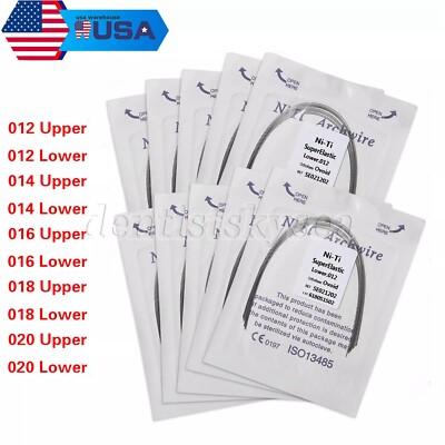 10 packs Arcos de Dental Ortodoncia Redondos Niti Arco de Alambre Su Arch Wire