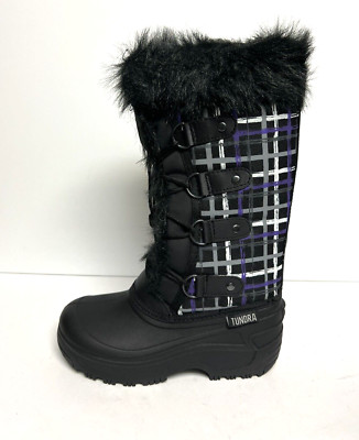 Tundra Womens Diana Black Snow Boots Size 5 M
