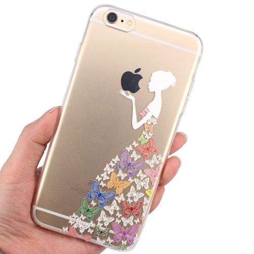 Pour iPhone 5/6/7/8/X Étui transparent en silicone en motif Mandala créatif - Photo 21 sur 37