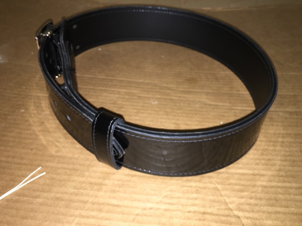 Ceinture Mexicaine cuir 3,5 cm Boucle OREGON Plaquée Argent 🇫🇷 - Les