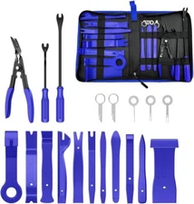 19 Pcs Trim Removal Tool, Auto Clip Pliers Fastener Terminal Remover Set W/Bag
