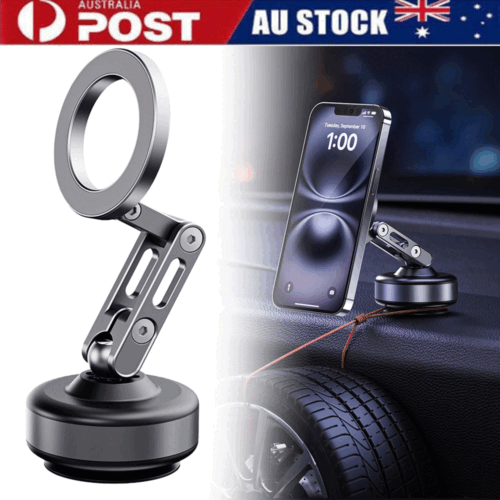 X93 Magnetic Car Phone Holder Vacuum Adsorption 360 Degree Rotating Holder AU - Picture 2 of 17