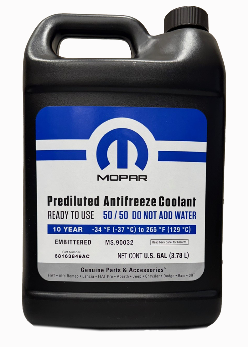 Mopar 68163849AC Engine Coolant / Antifreeze 10 Year 50/50
