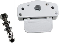 TACO Marine F45-0339W SUNDECK Latch Low Profile Concealed White Nylon Stainless
