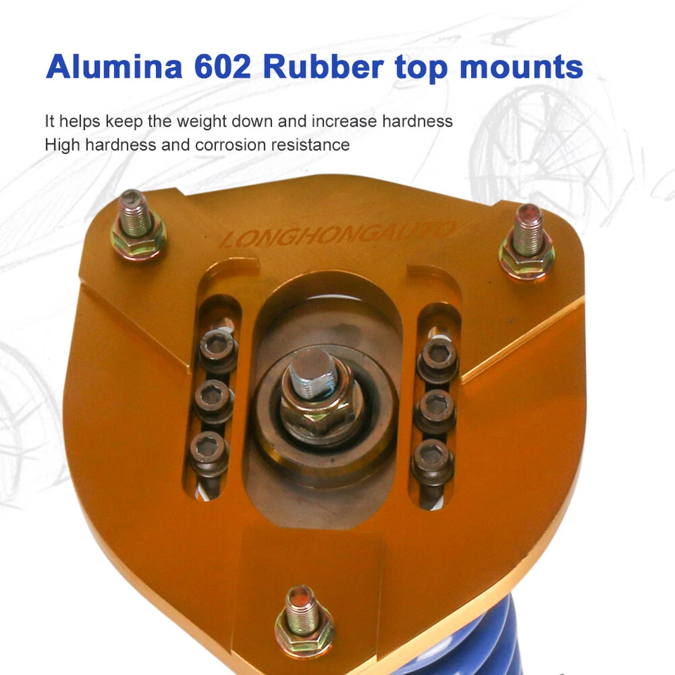 Coilovers Struts Shocks Absorber For 2008-2014 Mercedes-Benz C300 C350 C250 RWD Foto 2 de 4