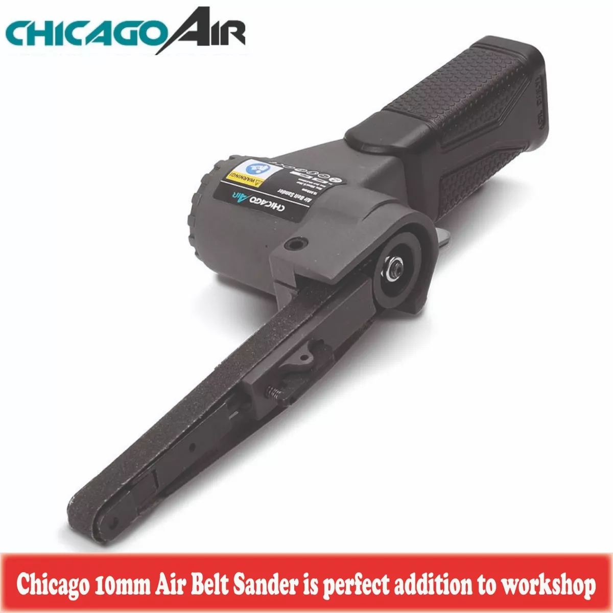 CHICAGO AIR CABS 10MM AIR BELT SANDER TOOLS WITH SANDING PNEUMATIC