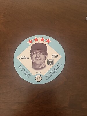 Nice Vintage 1978 Big T Family Restaurants Carl Yastrzemski Round Card. #16