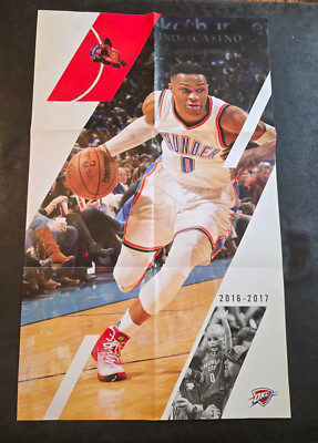 Russell Westbrook 2016-17 OKC Thunder MVP Fold-Out Poster 33x20 Arena Exclusive