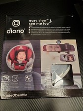 Diono Pack of 2 Easy View  See Me Too Car Seat Mirrors, Gray