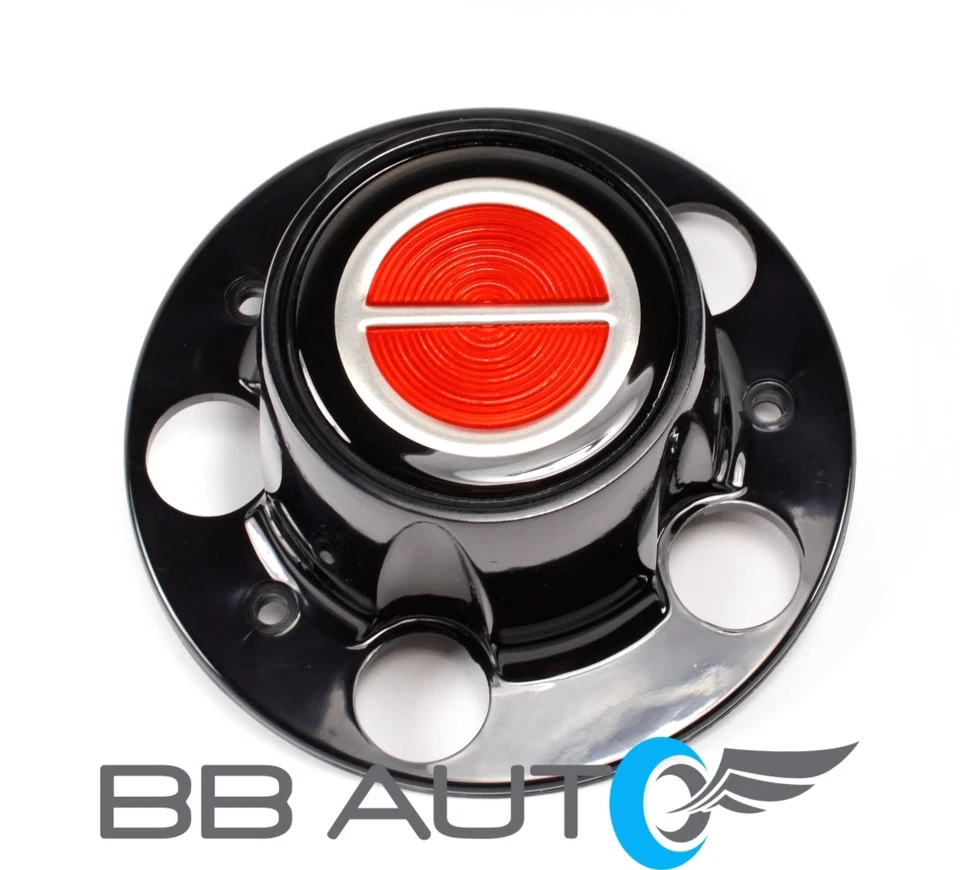 FORD RANGER BRONCO II EXPLORER 4x4 BLACK CENTER CAP HUB SET RED SET OPEN NEW - Image 3 of 4