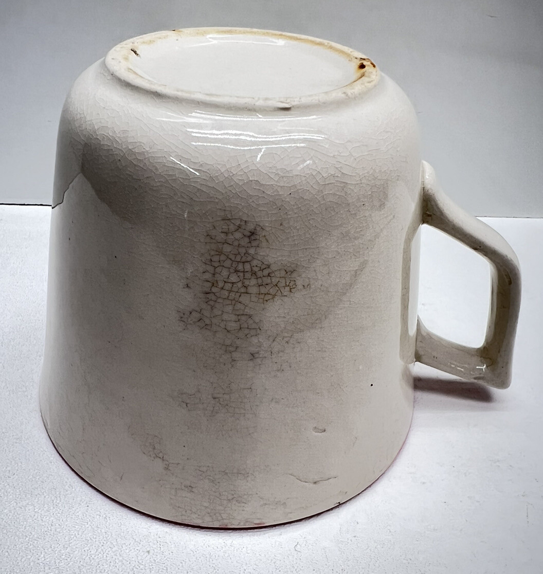 Vintage 1940s Mothers Day Moms Work Is Never Done Cup Mug