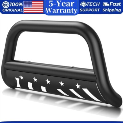 Bull Bar Compatible with F150 2004-2023 Front Grille Brush Push Bumper Guard