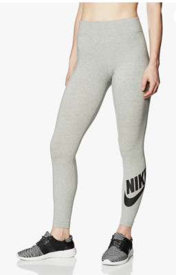Nike Womens Leggings Tight Fit Regular Length Gray