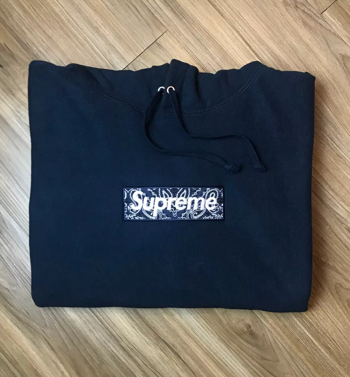 Supreme Bandana Box Logo Hooded Sweatshirt | eBay