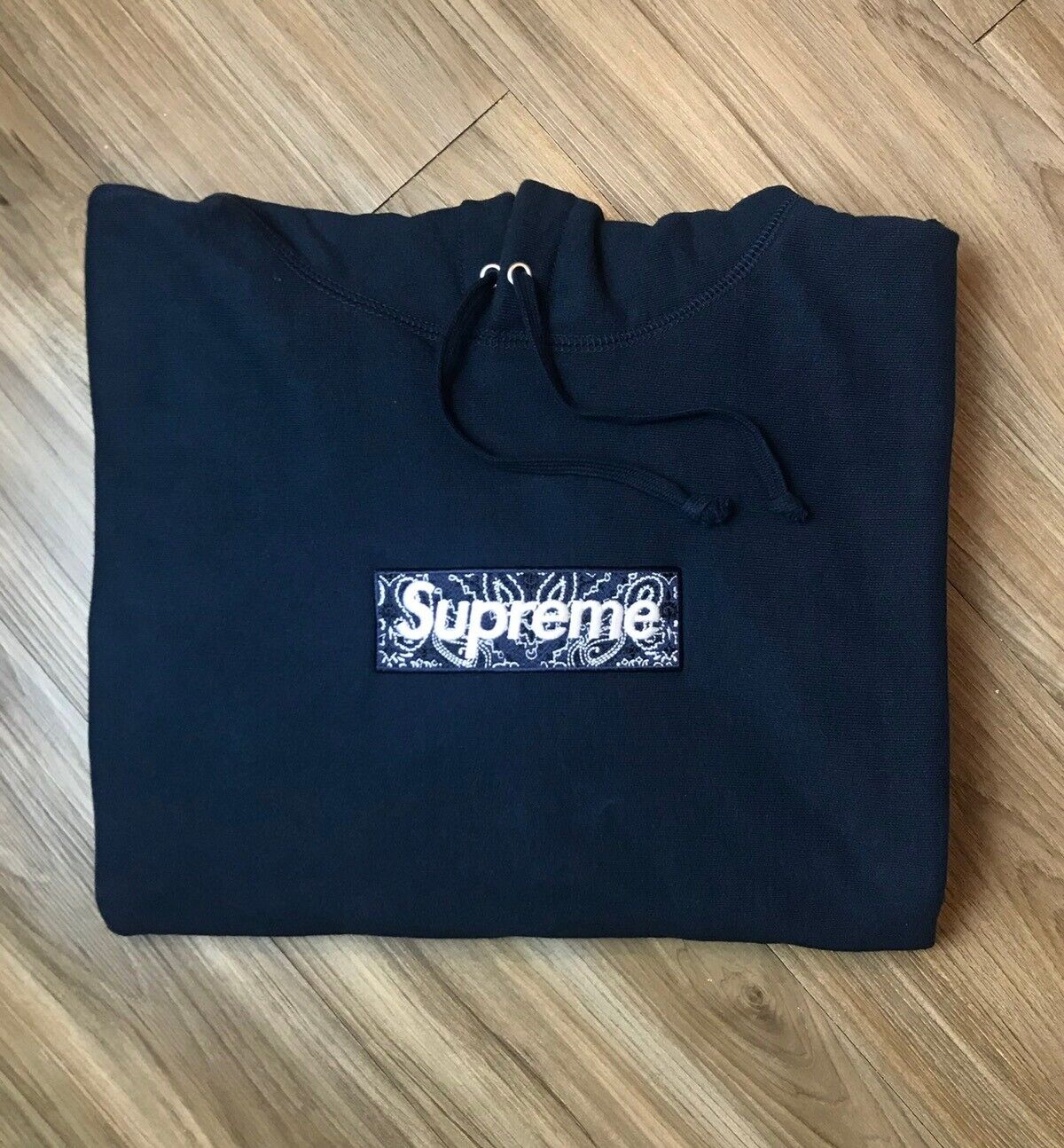 Bandana Box Logo Hooded Sweatshirt Brown