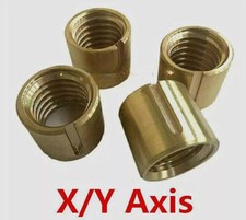 2Pc Milling Machine Brass Cross Feed Copper Nut YX Axis Mill Part For Bridgeport