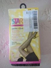 Spanx Star Power Center Stage Size B Patterned Shaping Tights Black NIP Slimming