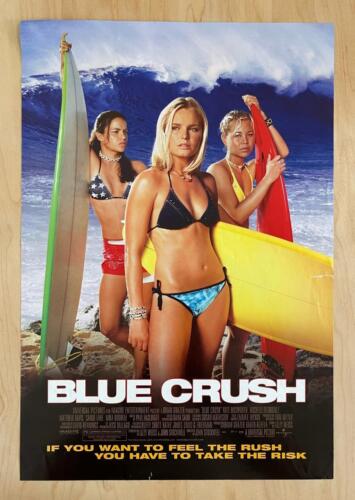 BLUE CRUSH (2002) Video Store VHS Promo Poster Universal Surfing Female Compete - Picture 1 of 8