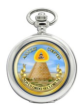 United States Great Seal Reverse All Seeing Eye Pocket Watch