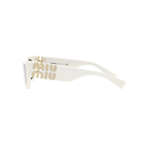 MIU MIU MU09WS -1425S0 WHITE FRAME-DARK GREY LENS SUNGLASSES 53MM AUTHENTIC NEW - 第 6/8 張圖片