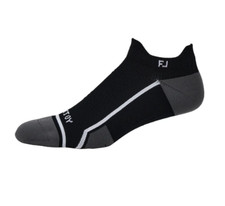 New Golf Sport FootJoy Tech D.R.Y Roll Tab Socks (Black)