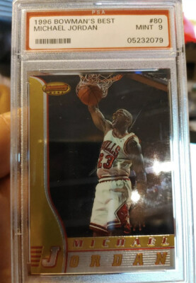 1996 BOWMANS BEST MICHAEL JORDAN #80 PSA 9 ? CHICAGO BULLS ? MVP 