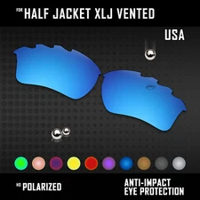 Anti Scratch Polarized Replacement Lot Lens for-Oakley Half Jacket XLJ Vented