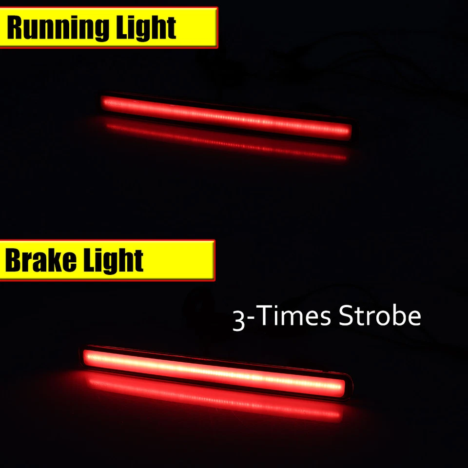 Luces antiniebla traseras reflectoras de parachoques LED rojas para Acura TSX 2009-2014 Foto 4 de 4